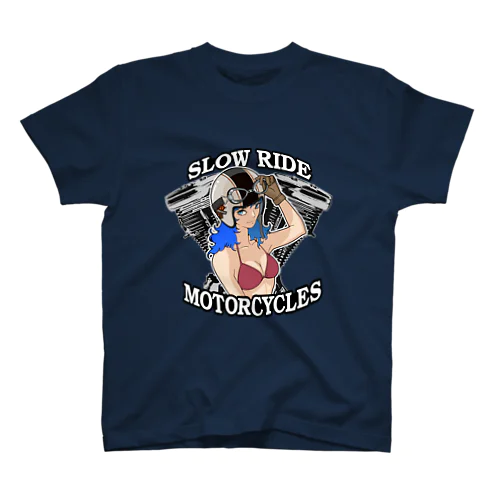 SLOW RIDE MOTORCYCLES Regular Fit T-Shirt