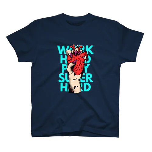 WORK HARD PLAY SUPER HARD スタンダードTシャツ