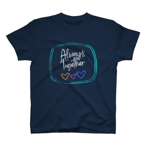 『い～っつも一緒 Always together』（gray text） スタンダードTシャツ