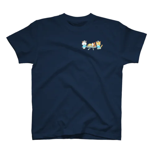 担架にゃんこ Regular Fit T-Shirt