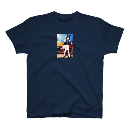 オトナのネコ耳チャイナドレス（ソファ） Regular Fit T-Shirt