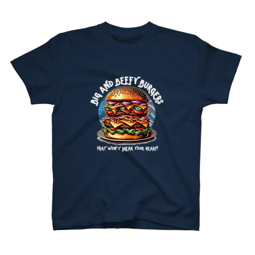 あなたを満足させるバーガーを!（濃色用） スタンダードTシャツ