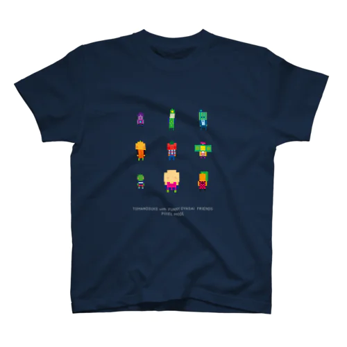 TOMANOSUKE with FUNNY OYASAI FRIENDS PIXEL MODE スタンダードTシャツ