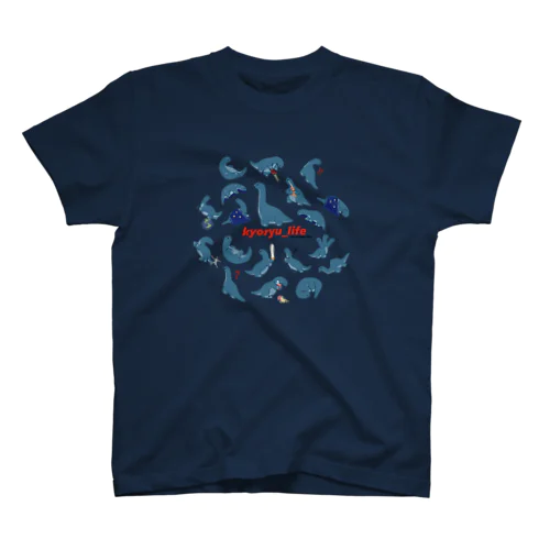 kyoryu_life（総柄）/Tシャツ Regular Fit T-Shirt