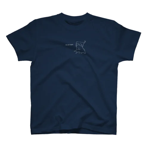 Liquid Cat(白) Regular Fit T-Shirt