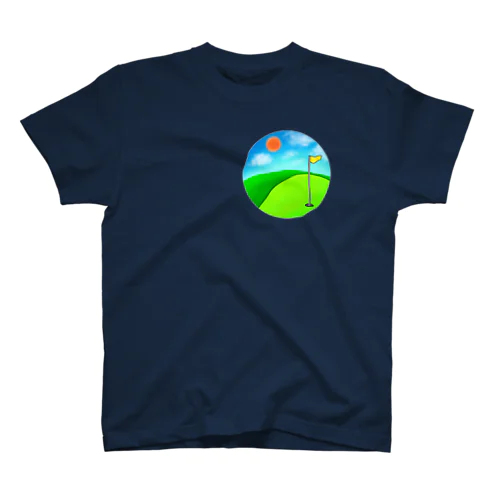 晴れのゴルフ場（修正版） Regular Fit T-Shirt