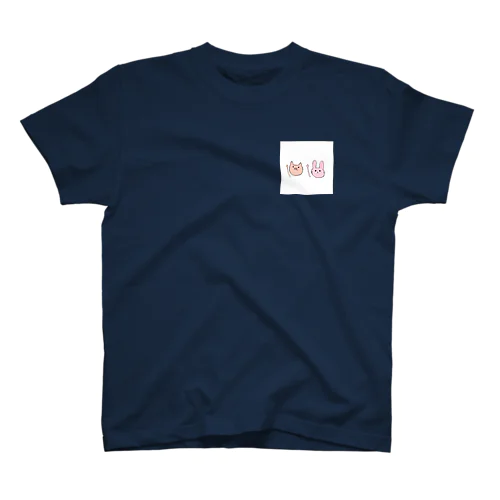 ぶたぴーとうさぴー Regular Fit T-Shirt