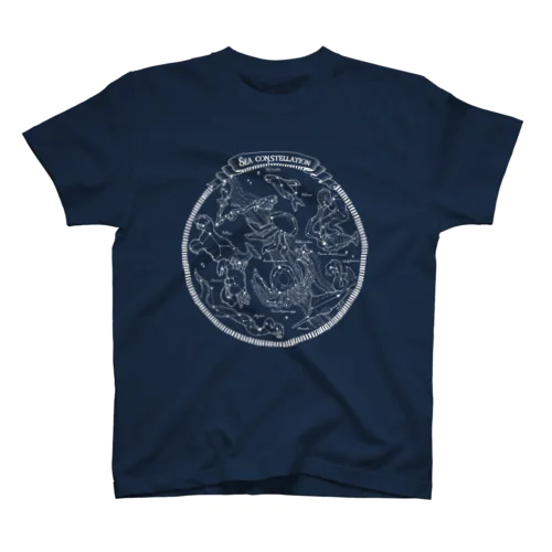 Sea constellation【クラゲ座のある海の星座】 Regular Fit T-Shirt
