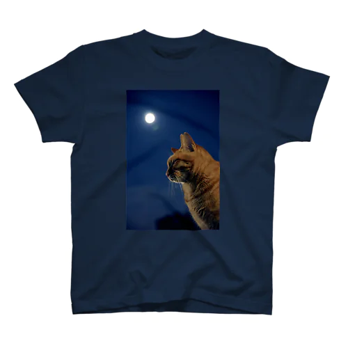 つきねこ Supermoon スタンダードTシャツ