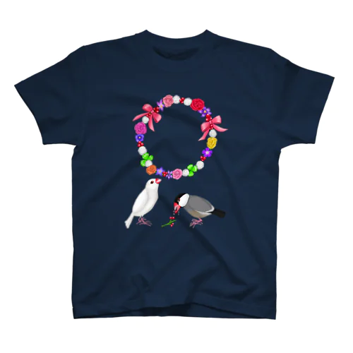 花冠と文鳥ず① Regular Fit T-Shirt