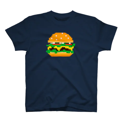 3Dドット ボクセル ハンバーガー スタンダードTシャツ