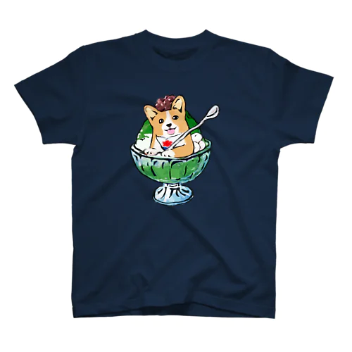 かき氷ワンちゃん　宇治金時　コーギー Regular Fit T-Shirt