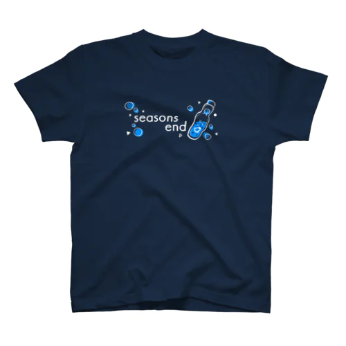 seasons end しゅわしゅわラムネ(黒) スタンダードTシャツ