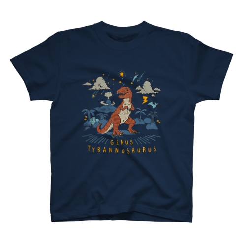 （濃い生地色用）ティラノサウルス Regular Fit T-Shirt