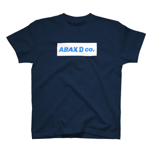 ABAX DIAMOND co. ネイビーボックスロゴ Regular Fit T-Shirt