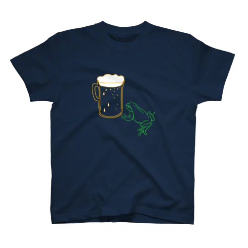 カエルとビール スタンダードTシャツ