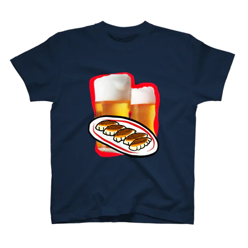 I♡餃子とビール スタンダードTシャツ