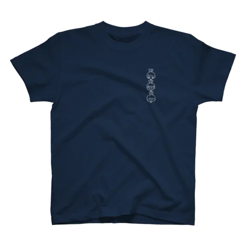 あやめっこ(かぶ/白文字) Regular Fit T-Shirt