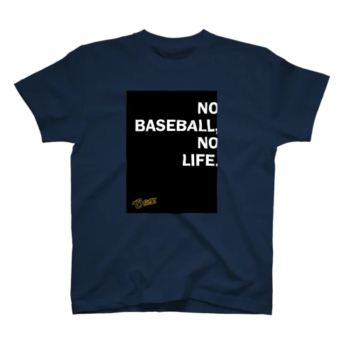 平岸ベアーズ非公式 NO BASEBALL フロントプリント スタンダードTシャツ