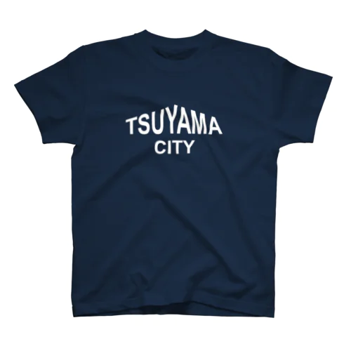 TSUYAMA-CITY(WHITE Logo) Regular Fit T-Shirt