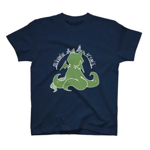 冒涜的な猫ルフ（背中白線） Regular Fit T-Shirt