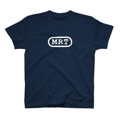 MRTロゴ_ホワイト Regular Fit T-Shirt