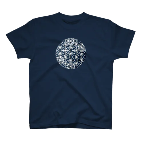 麻の葉☆藍 Regular Fit T-Shirt