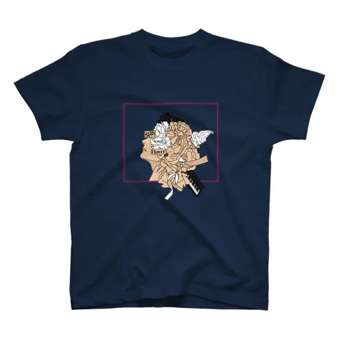 Happy flower(illustration ver) Regular Fit T-Shirt