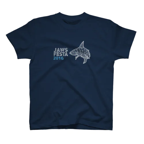 POLY_SHARK(white) Regular Fit T-Shirt