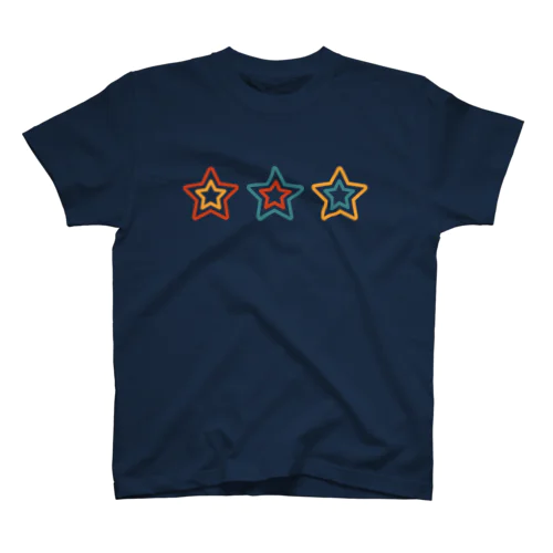 3sTar☆Coon-Tricolor Regular Fit T-Shirt