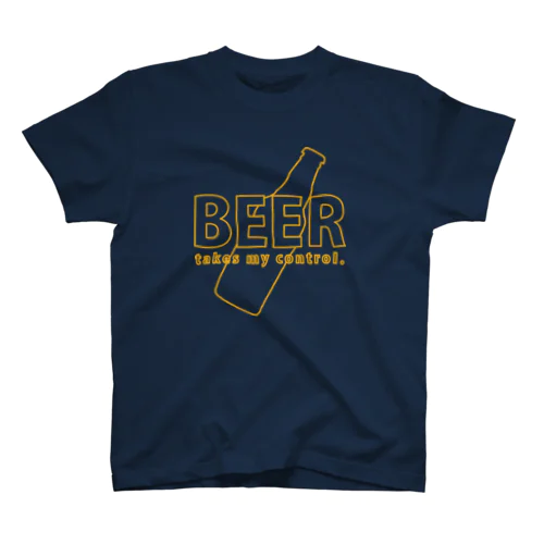 ビールに支配される。 ‖ BEER takes my control. Regular Fit T-Shirt