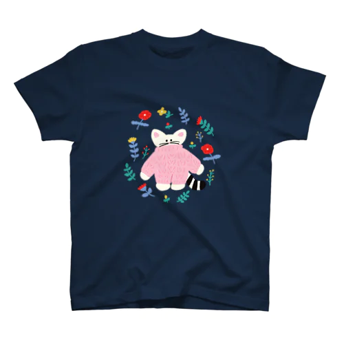 flower  cat Regular Fit T-Shirt