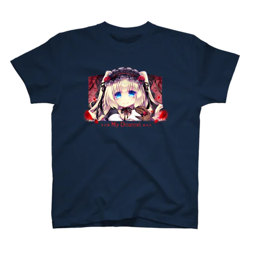 レティーツィア（紅）-D2（文字あり） スタンダードTシャツ