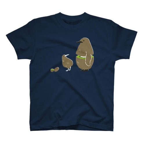 キウイなキングペンギン雛（グリーン） Regular Fit T-Shirt