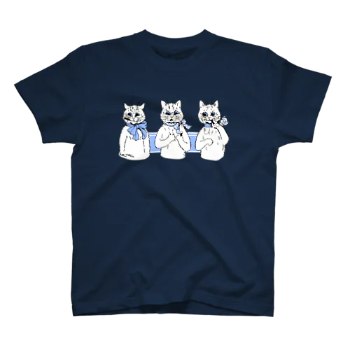 ルイス・ウェインの3匹のねこ スタンダードTシャツ