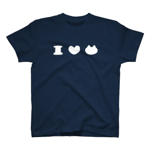 I LOVE CAT（白文字） スタンダードTシャツ