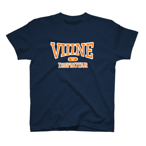 viiine カレッジロゴTシャツ Regular Fit T-Shirt