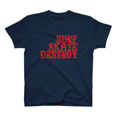 Surf Skate Destroy スタンダードTシャツ