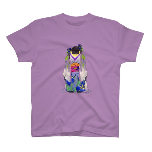 着物ぺんぎんーいずれは菖蒲かエンペラーー Regular Fit T-Shirt
