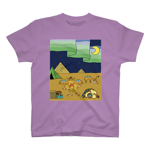 砂漠とキャラバンTシャツ スタンダードTシャツ