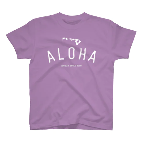 ALOHA ISLANDS  WHT LOGO スタンダードTシャツ