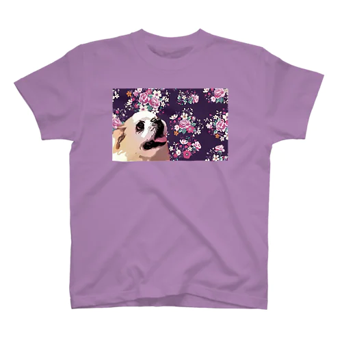 白ペキ 犬 Dog My Love Regular Fit T-Shirt