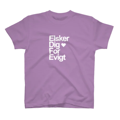 Elsker dig for evigt（デンマーク語） Regular Fit T-Shirt