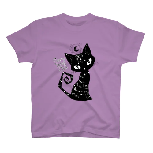 Starry Tabby Cat Regular Fit T-Shirt