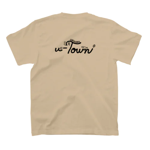 🖤【バックプリント】u-Town(ユーターン)ロゴ スタンダードTシャツ