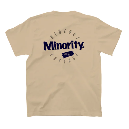 HIDEOUT COTTAGE   minority 背面 スタンダードTシャツ