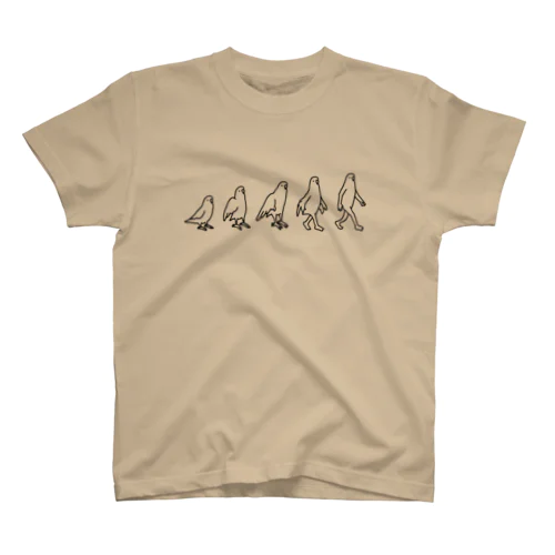 進化するインコ(リニューアルver) Regular Fit T-Shirt