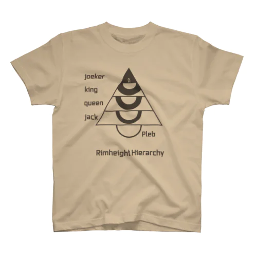 Rimheight hierarchy スタンダードTシャツ