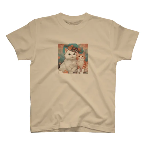 二匹の猫 スタンダードTシャツ