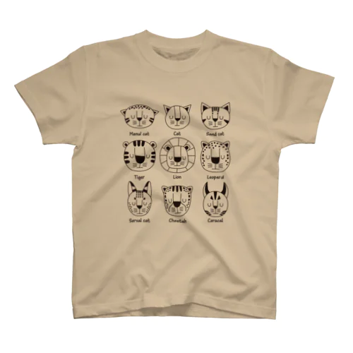 北欧風の猫科動物 -scandinavian style feline- Regular Fit T-Shirt